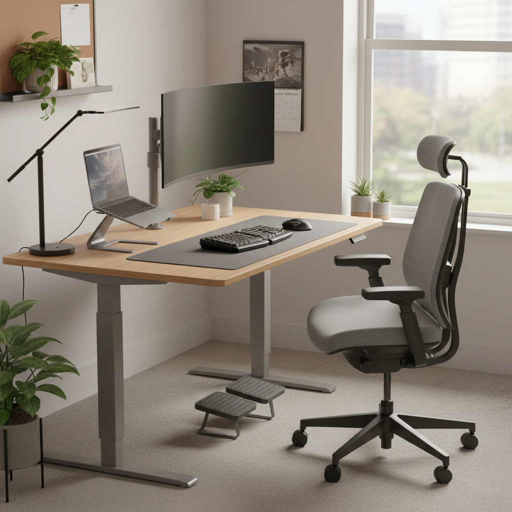 Ergonomic office workspace